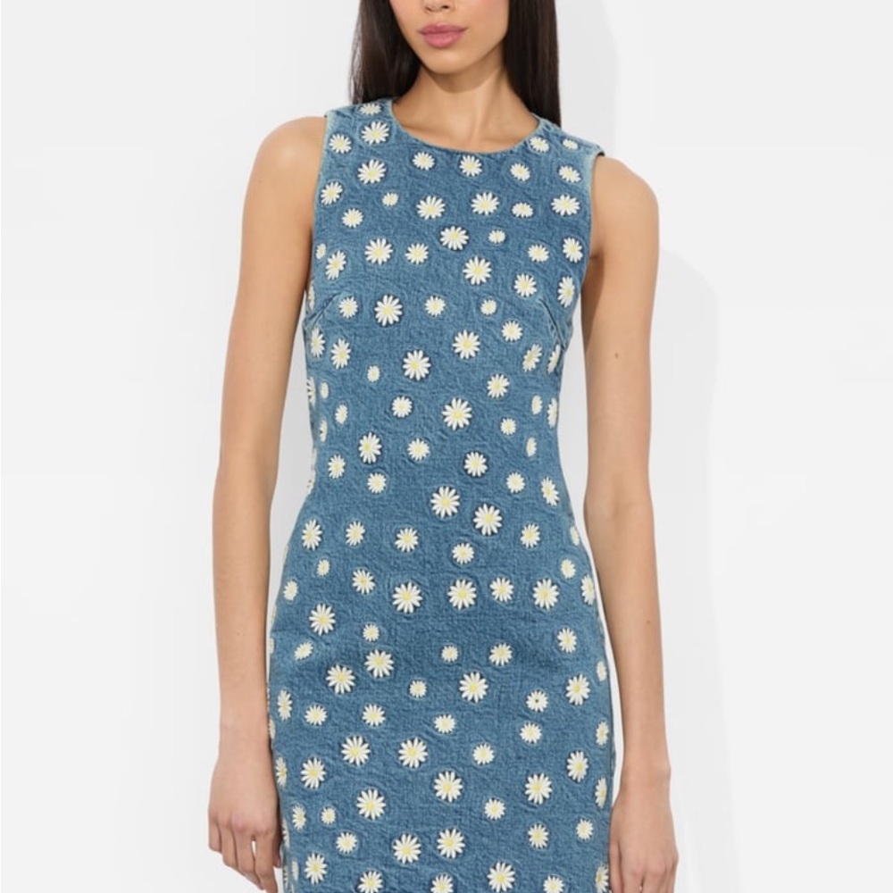 Alice + Olivia Blue Floral Mini Dress